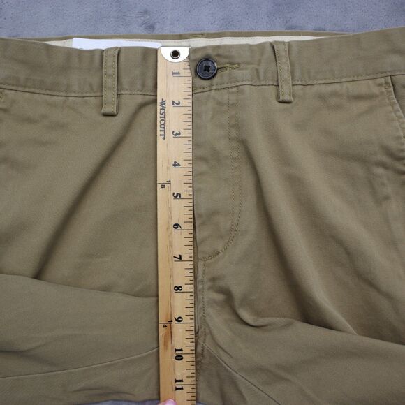 Haggar Pants Mens 30 Beige Khakis Straight Slim Fit Stretch Slash Pocket Button - Picture 5 of 16